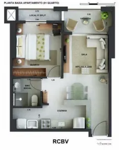 Apartamento com 1 Quarto à venda, 39m² no Boa Vista, Recife