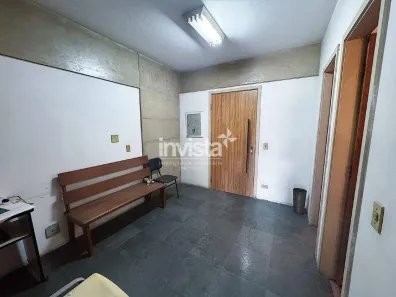 Sala Comercial para alugar, 110m² no Centro, Santos