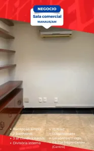 Sala Comercial para venda ou aluguel, 76m² no Centro, Manaus