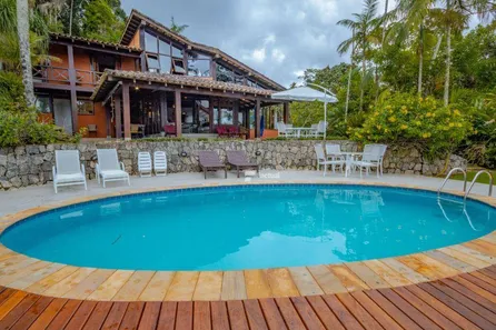 Casa de Condomínio com 6 Quartos para venda ou aluguel, 400m² no Balneario Praia do Perequê, Guarujá