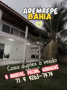 Casa com 4 Quartos para alugar, 600m² no Arembepe (Abrantes), Camaçari