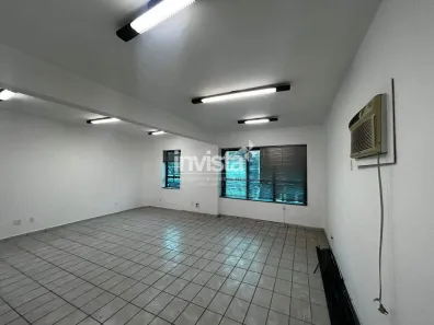 Sala Comercial com 1 Quarto para alugar, 47m² no Macuco, Santos
