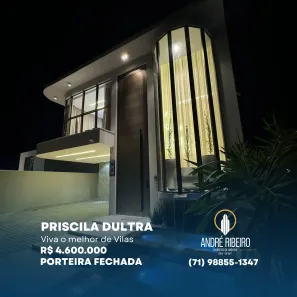 Casa de Condomínio com 4 Quartos à venda, 380m² no Buraquinho, Lauro de Freitas