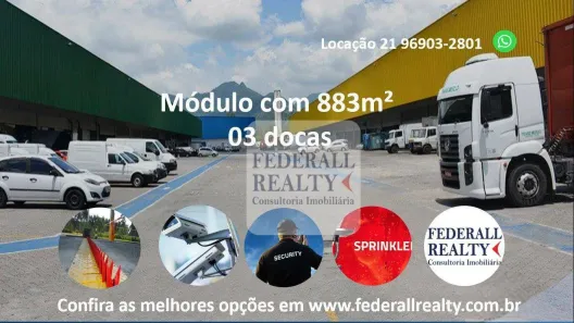 Galpão/Depósito/Armazém para alugar, 883m² no Taquara, Rio de Janeiro