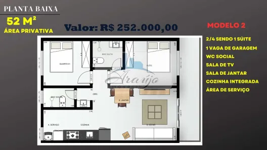 Apartamento com 3 Quartos à venda, 77m² no Plano Diretor Sul, Palmas