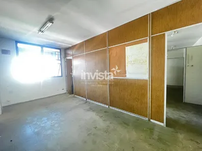 Sala Comercial para alugar, 142m² no Gonzaga, Santos