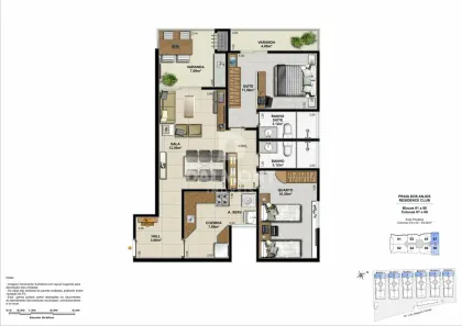 Apartamento com 2 Quartos à venda, 64m² no Praia dos Anjos, Arraial do Cabo