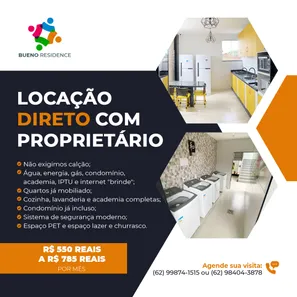 Kitnet com 1 Quarto para alugar, 28m² no Setor Sol Nascente, Goiânia