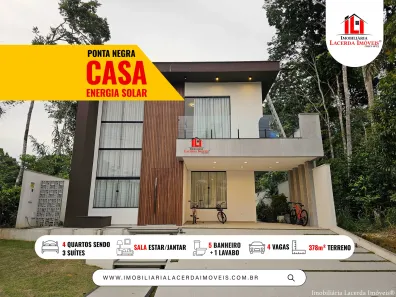 Casa de Condomínio com 4 Quartos para venda ou aluguel, 350m² no Ponta Negra, Manaus