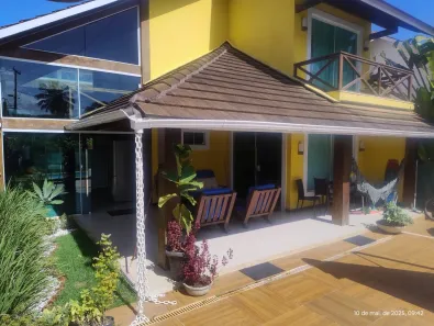 Casa de Condomínio com 7 Quartos para venda ou aluguel, 580m² no Condomínio Ilha Mar, Vera Cruz