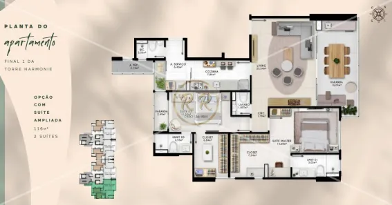 Apartamento com 3 Quartos à venda, 116m² no Pituba, Salvador