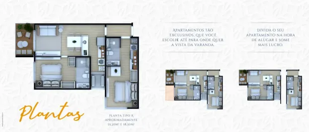 Apartamento com 2 Quartos à venda, 58m² no Petrópolis, Natal