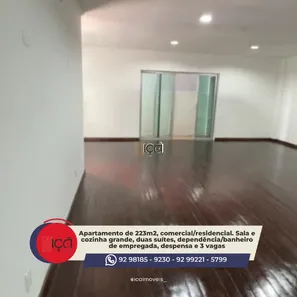 Apartamento com 3 Quartos para alugar, 228m² no São Geraldo, Manaus