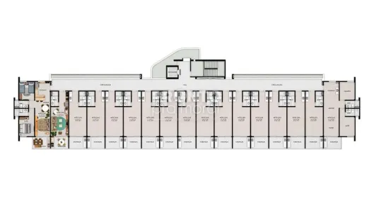 Flat com 1 Quarto à venda, 32m² no Centro, Ipojuca