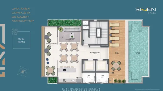 Apartamento com 1 Quarto à venda, 39m² no Graça, Salvador