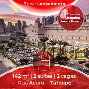 LIVING CYRELA - ACURUÍ (ANÁLIA FRANCO) no Vila Formosa, São Paulo