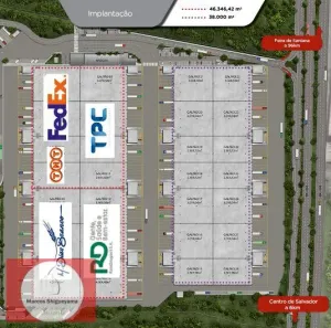 Galpão/Depósito/Armazém para alugar, 1660m² no Porto Seco Pirajá, Salvador
