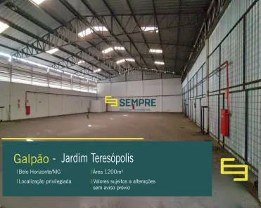 Galpão/Depósito/Armazém para alugar, 1200m² no Jardim Teresópolis, Betim