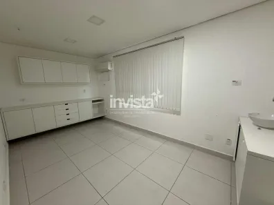 Sala Comercial com 1 Quarto para alugar, 80m² no Macuco, Santos