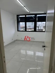 Sala Comercial para alugar, 134m² no Gonzaga, Santos