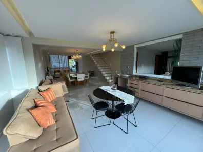 Casa de Condomínio com 3 Quartos para venda ou aluguel, 380m² no Alphaville (Abrantes), Camaçari