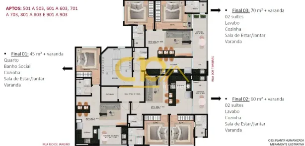 Apartamento com 2 Quartos à venda, 60m² no Lourdes, Belo Horizonte