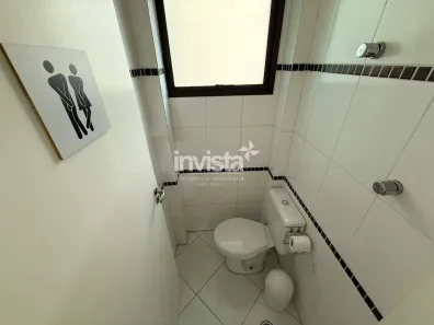 Sala Comercial com 1 Quarto para alugar, 80m² no Macuco, Santos