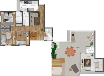 Cobertura com 3 Quartos à venda, 141m² no Caiçara-Adelaide, Belo Horizonte