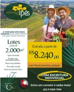 Fazenda/Sítio à venda, 2000m² no Joanápolis, Anápolis