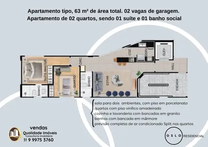 Prédio Comercial com 2 Quartos à venda, 63m² no São Pedro, Belo Horizonte