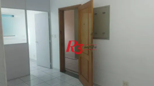 Sala Comercial para alugar, 115m² no Gonzaga, Santos