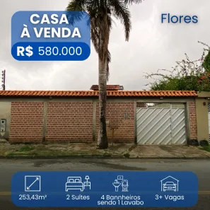 Casa com 3 Quartos à venda, 254m² no Parque 10 de Novembro, Manaus