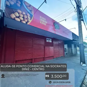 Ponto Comercial para alugar, 150m² no Centro, Anápolis