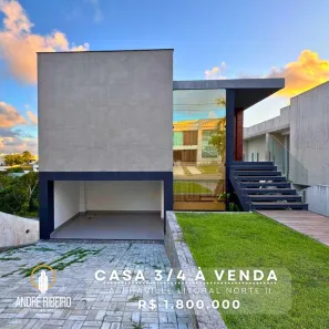 Casa de Condomínio com 3 Quartos à venda, 400m² no Alphaville (Abrantes), Camaçari