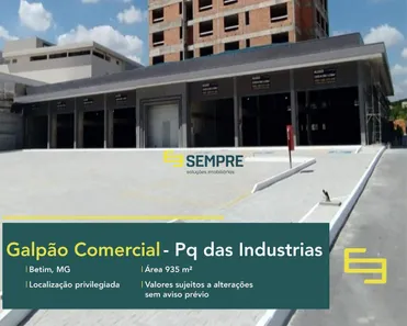 Galpão/Depósito/Armazém para alugar, 935m² no Betim Industrial, Betim