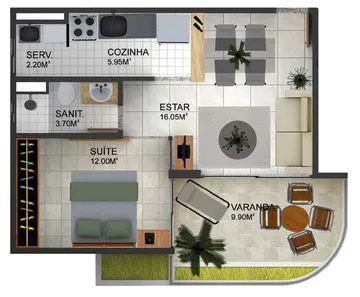 Apartamento com 1 Quarto à venda, 51m² no Barra, Salvador