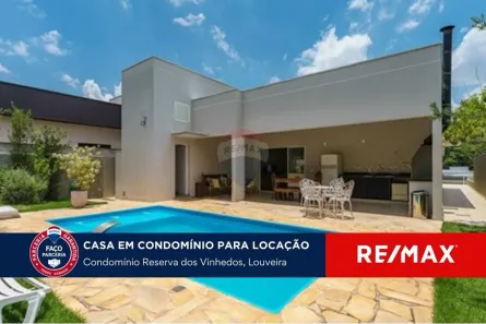 Casa de Condomínio com 3 Quartos para alugar, 220m² no Reserva dos Vinhedos, Louveira