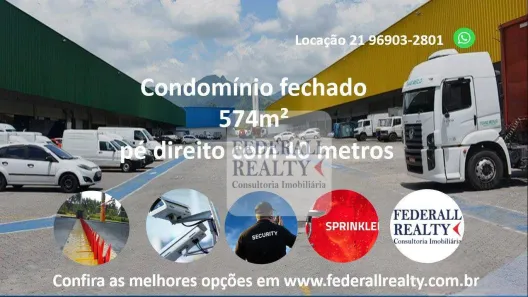 Galpão/Depósito/Armazém para alugar, 574m² no Taquara, Rio de Janeiro