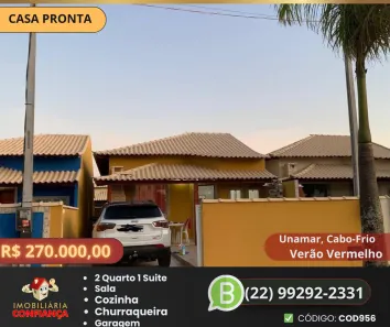 Casa de Condomínio com 2 Quartos à venda, 99m² no Verão Vermelho (Tamoios), Cabo Frio