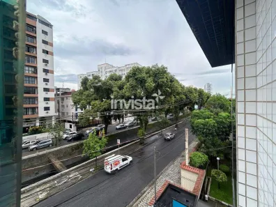 Sala Comercial com 1 Quarto para alugar, 47m² no Macuco, Santos