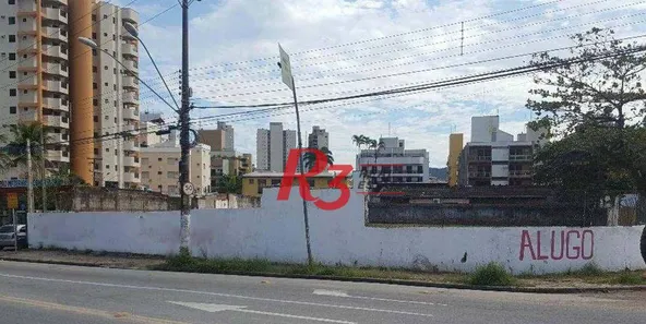 Lote/Terreno para alugar, 2244m² no Balneário Praia do Pernambuco, Guarujá
