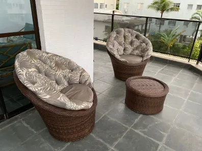 Apartamento com 3 Quartos para venda ou aluguel, 114m² no Vila Alzira, Guarujá