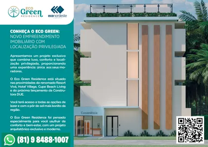 Flat com 1 Quarto à venda, 22m² no , Ipojuca
