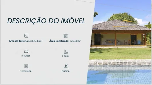 Casa de Condomínio com 6 Quartos para venda ou aluguel, 950m² no Trancoso, Porto Seguro
