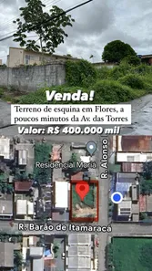 Lote/Terreno à venda, 375m² no Flores, Manaus