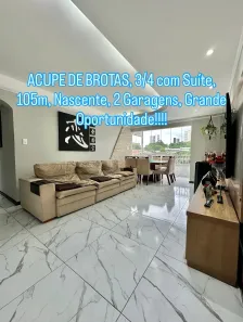 Apartamento com 3 Quartos à venda, 105m² no Acupe, Salvador