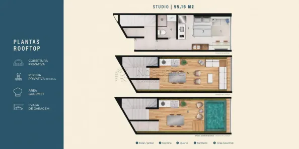 Apartamento com 1 Quarto à venda, 55m² no , Tamandaré