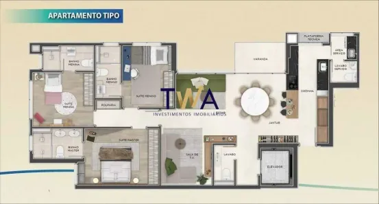 Apartamento com 3 Quartos à venda, 116m² no Savassi, Belo Horizonte