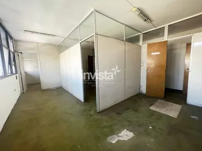 Sala Comercial para alugar, 142m² no Gonzaga, Santos