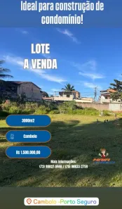 Lote/Terreno à venda, 3000m² no cambolo, Porto Seguro